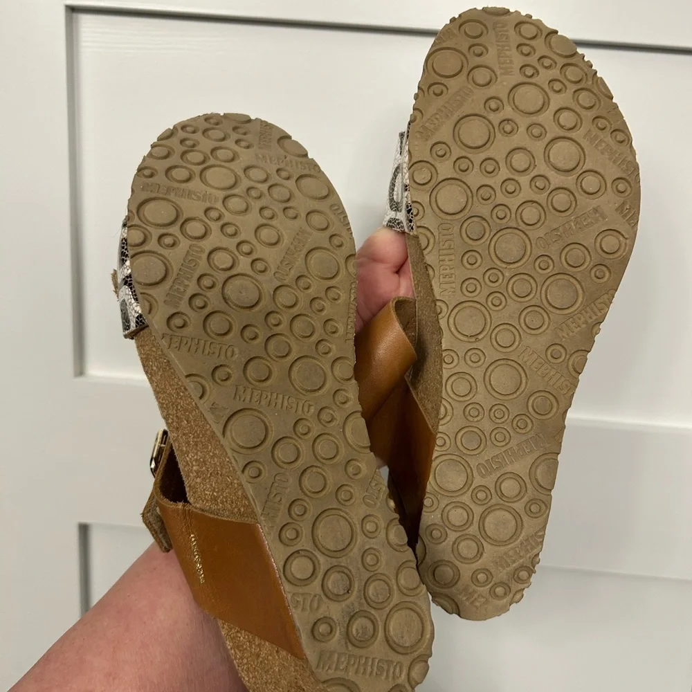 Mephisto Lissandra Platform Wedge Sandals Size 42 / US 12